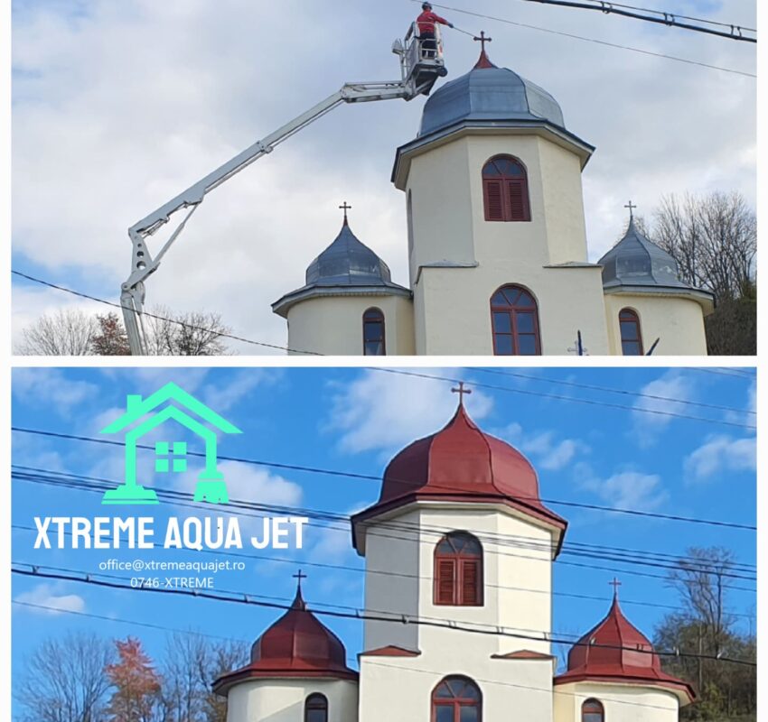 Vopsire acoperis din tabla Biserica