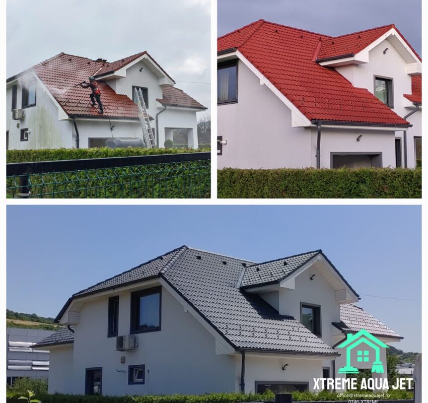 curățare și vopsire acoperiș casă Mureș
