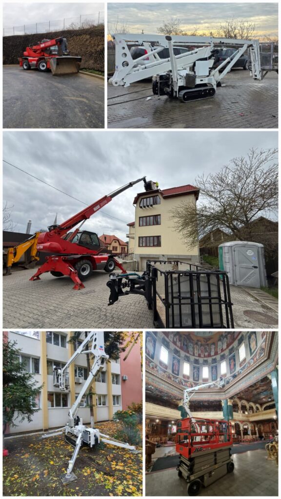 Închiriere utilaje pentru lucrări la înălțime și construcții